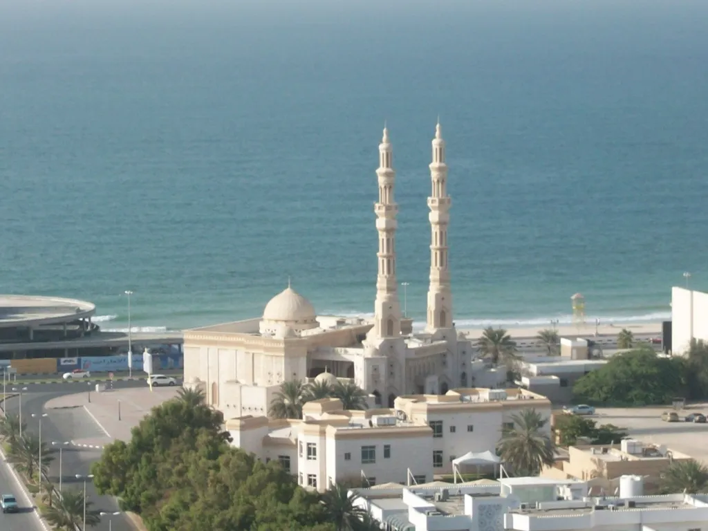 Ajman waterfront cityscape