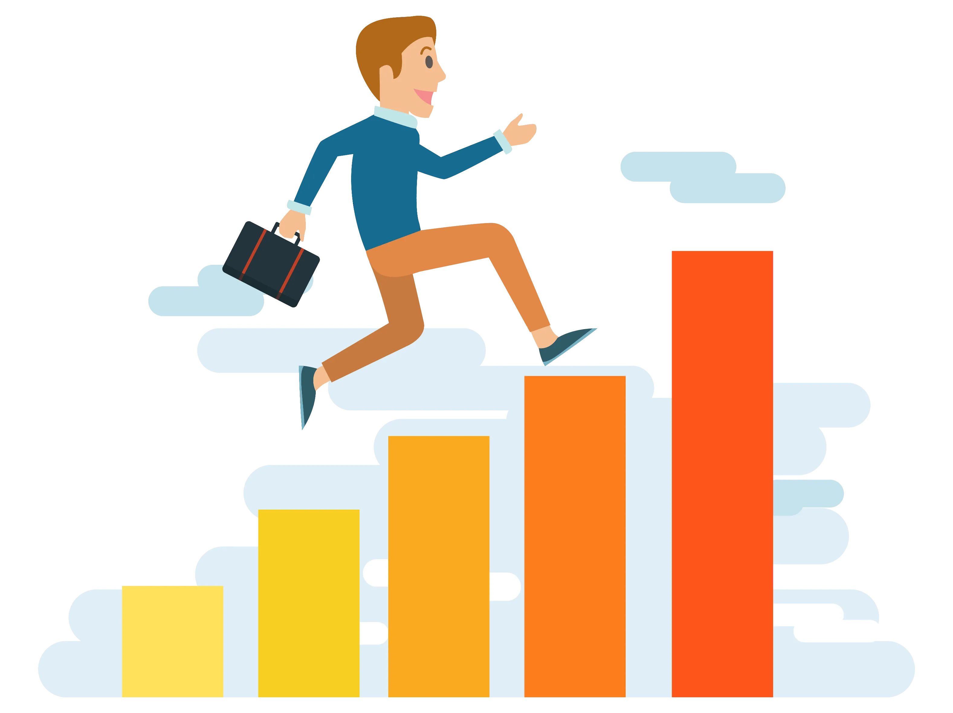 Professional career development illustration