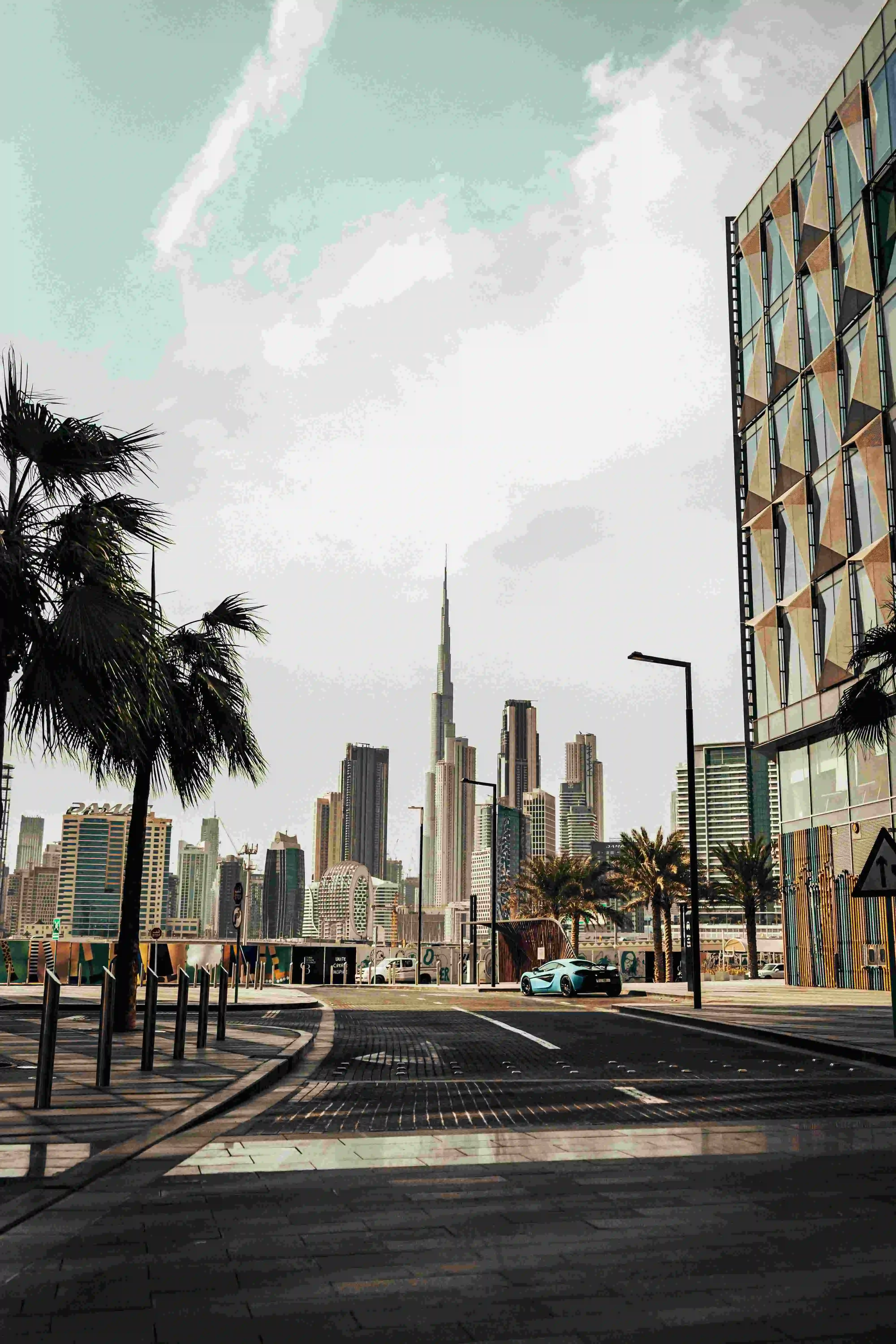 Dubai road and skyline representing long-term UAE mobility