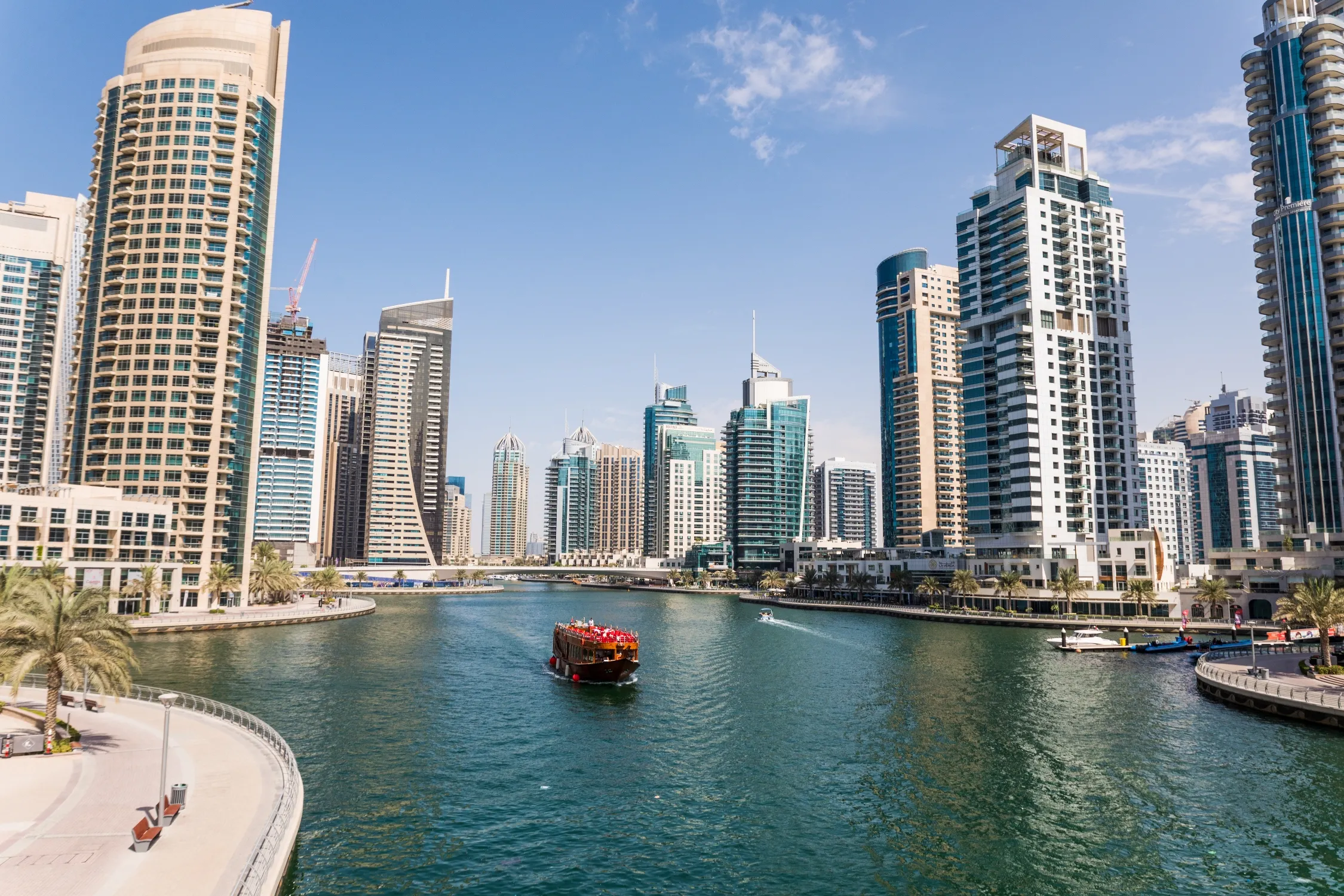 Modern Dubai skyline